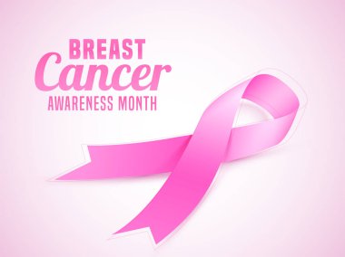 Meme Kanseri Farkındalık Ay afiş veya pembe ile poster tasarımı 