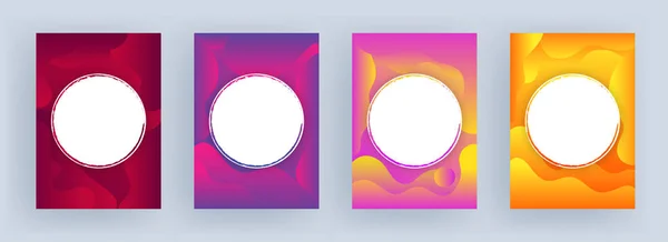 Gradient Fluid Art abstrakten Hintergrund mit gegebenem Raum für Ihre — Stockvektor