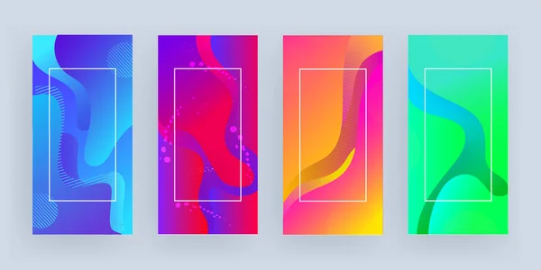 Modèle promotionnel ou conception de bannière verticale avec grippe abstraite — Image vectorielle