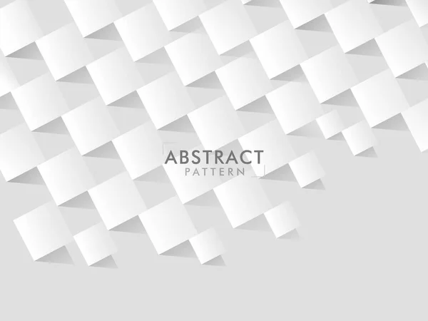 Vitbok Skära Fyrkantig Geometrisk Abstrakt Struktur Bakgrund — Stock vektor