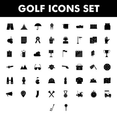 Düz biçimli B & W Golf simgesi.