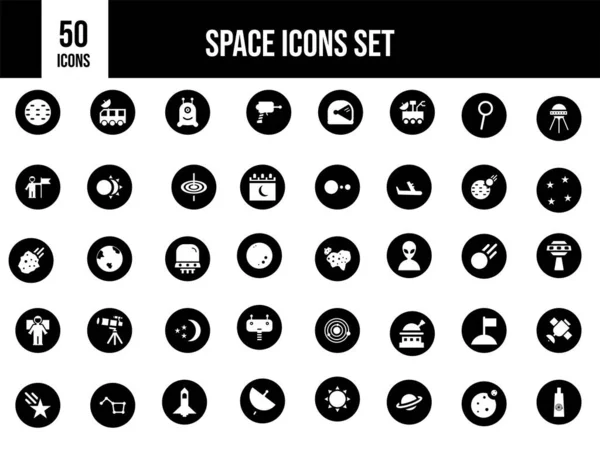 Ilustrace Space Icon Set — Stockový vektor