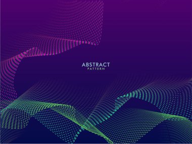 Abstract Particles Motion Wave Background.