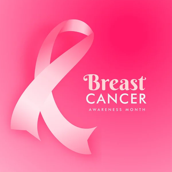 Fita pink power para o mês de conscientização sobre o câncer de