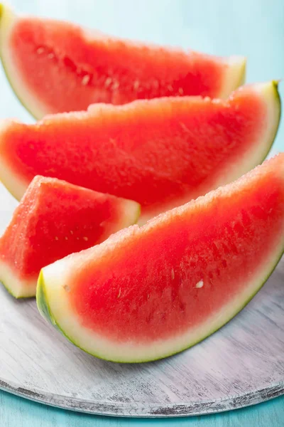Kırmızı karpuz dilimleri, yaz meyve
