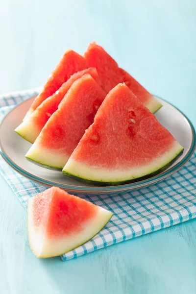 Kırmızı karpuz dilimleri, yaz meyve