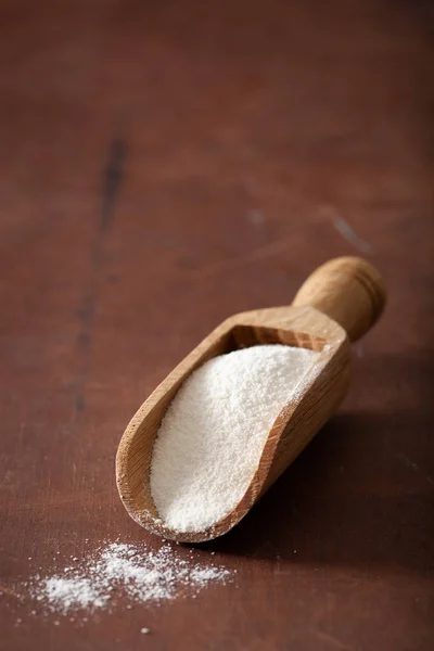 椰子粉的健康配料，用于从酮到古饮食 — 图库照片