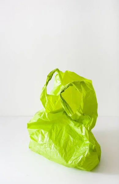 Sac plastique jetable, déchets, recyclage, problèmes environnementaux — Photo