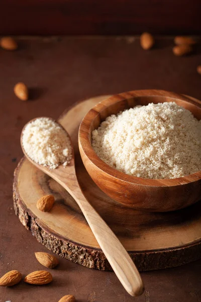 Almond flour. healthy ingredient for keto paleo gluten-free diet — Stock Photo, Image