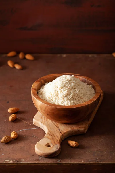 Almond flour. healthy ingredient for keto paleo gluten-free diet — Stock Photo, Image