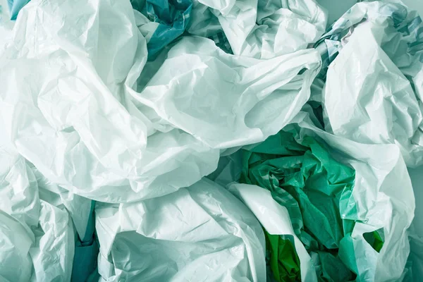 Sacchetto di plastica usa e getta, rifiuti, riciclaggio, problemi ambientali — Foto Stock