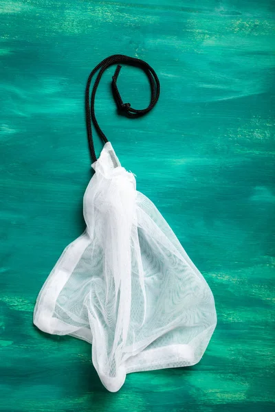 Sac en nylon réutilisable, concept zéro déchet sans plastique — Photo