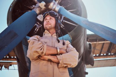 Jets pervane yakınında Proud aviator.