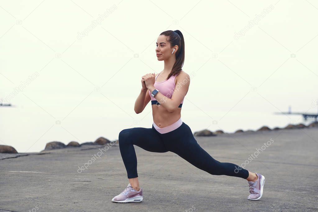 Young woman is enjoying her active summer day