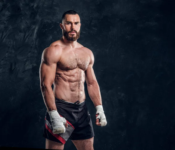 Retrato de luchador muscular con torso nacked —  Fotos de Stock