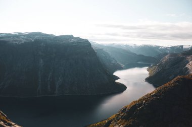 Norveç milli parkının manzarası
