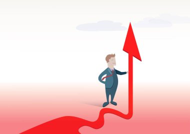 Mutlu işadamı büyüme iş göstergeleri yaptı