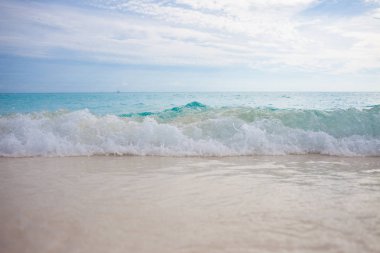 Plaj. Deniz gevşeme manzara