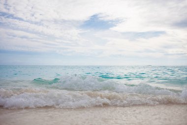 Plaj. Deniz gevşeme manzara