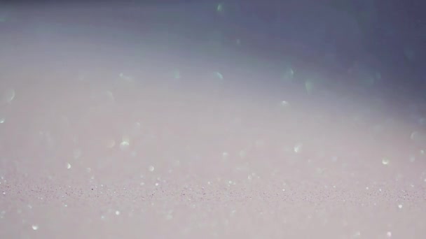 White light glitter magic background. Defocused light and free focused place for your design. — Stock Video