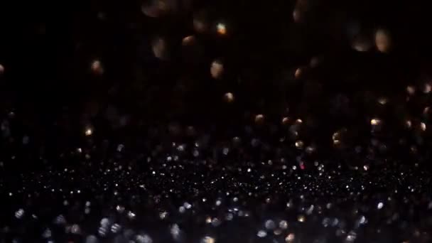 Dark glitter magische achtergrond. Intreepupil licht en gratis gerichte plaats voor uw ontwerp. — Stockvideo