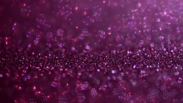 Scarlet glitter magic background. Defocused light and free focused place for your design. — Stock Video