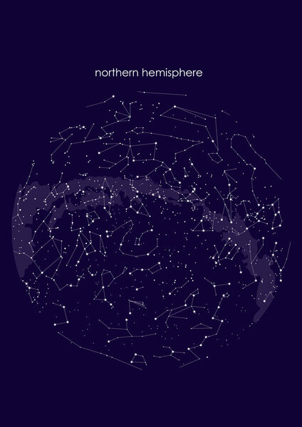 Истинное наследие Северной гемиосферы., звездная карта. Астрономия
