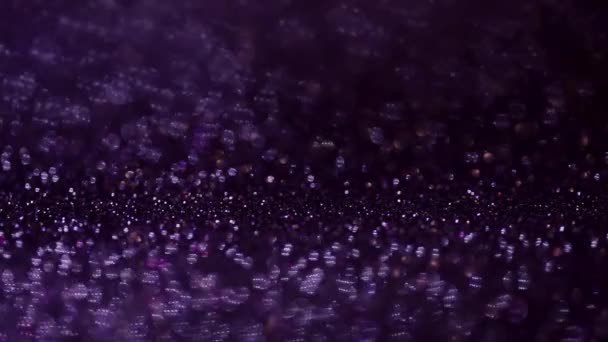 Purple csillogó mágikus háttér. Defocused könnyű és szabad koncentrált hely a design. — Stock videók