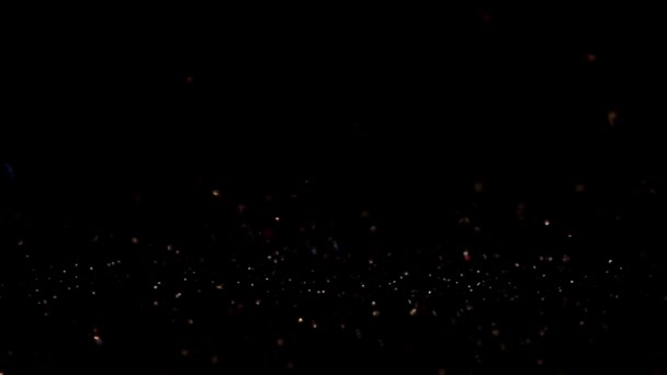 Dark glitter magic background. Defocused light and free focused place for your design. — Stock Video