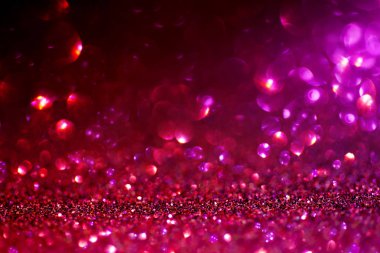 Scarlet glitter sihirli arka plan. Ufuk ışık ve ücretsiz odaklı yer tasarımınız için.