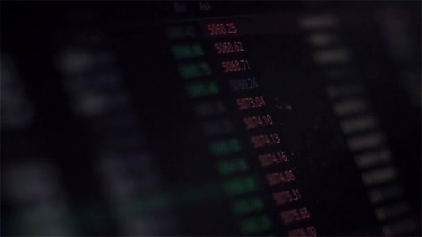 Changer le prix, la volatilité du marché crypto-monnaie ou des actions. Trading en bourse — Video