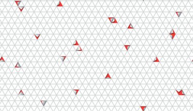 Üçgenler ile soyut kesme kağıt dikişsiz desen. Vektör illus