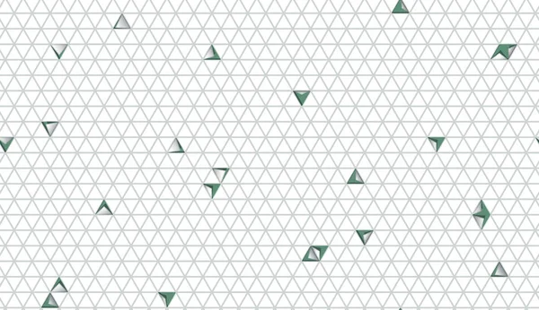 三角形を持つ抽象的なカット紙シームレスなパターン。ベクトル・イルス — ストックベクタ