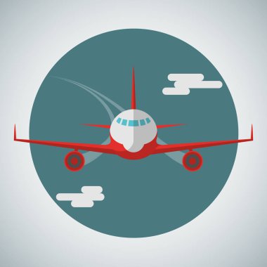 Düz bir tarzda yolcu gemisi simgesi.