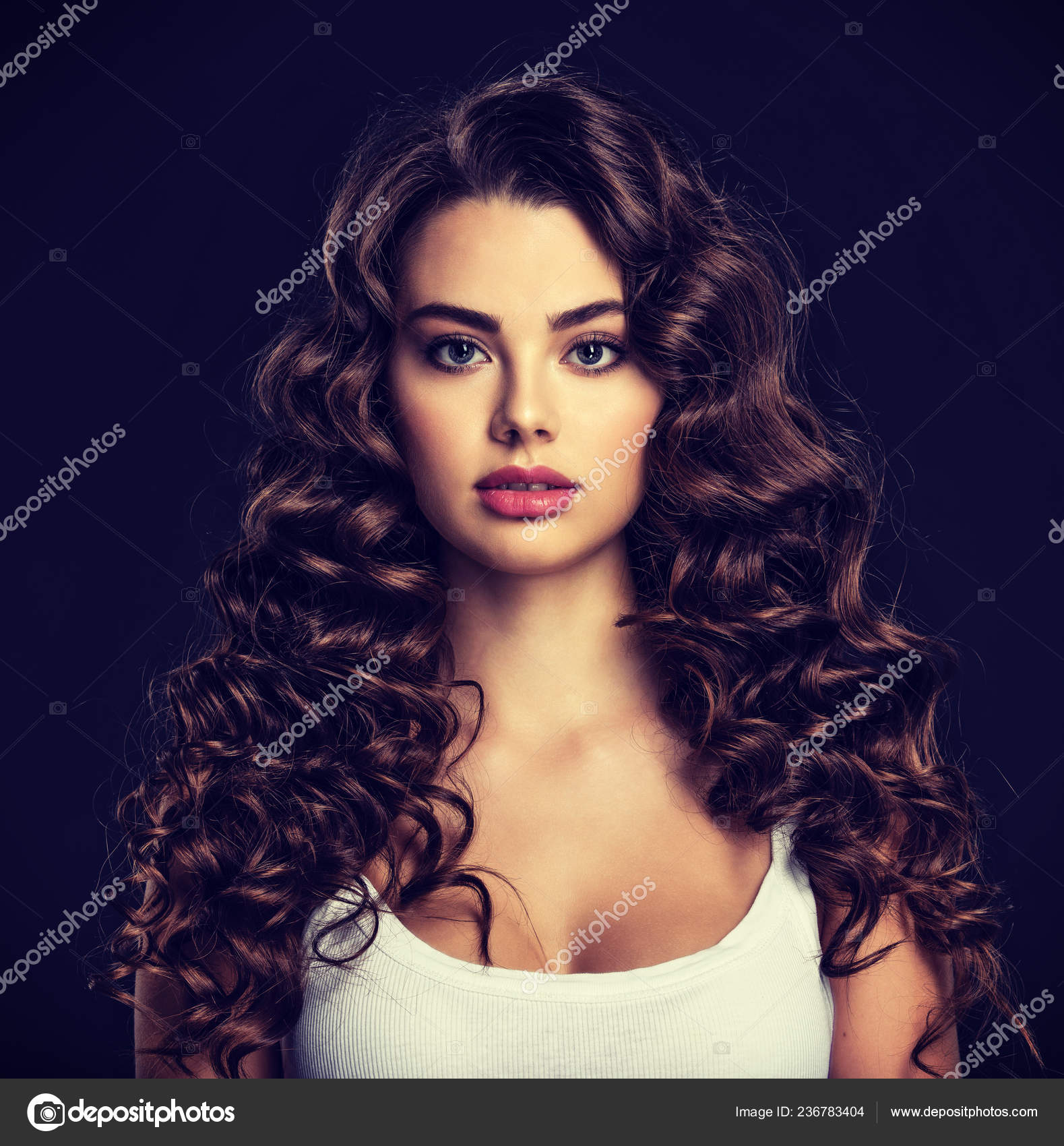 sexy chick curly brown