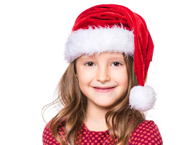 Retrato de menina de Natal — Fotografia de Stock