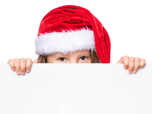 Porträt des kleinen Weihnachtsmädchens — Stockfoto