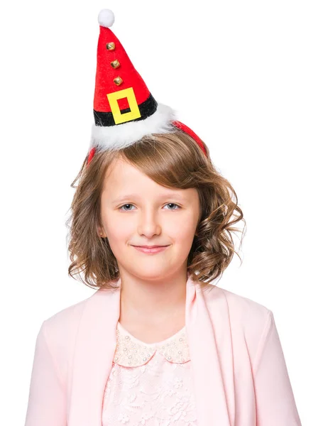 Portrait of little Christmas girl — Stock Photo, Image