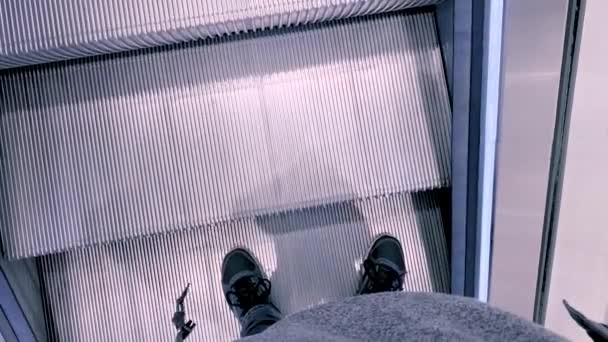 Escalier moderne escalator — Video