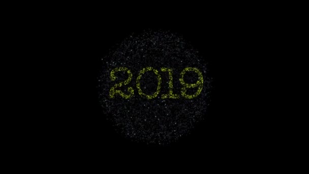 Gelukkig Nieuwjaar 2019 — Stockvideo