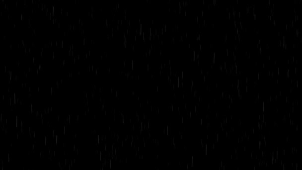 Vallende regendruppels animatie — Stockvideo