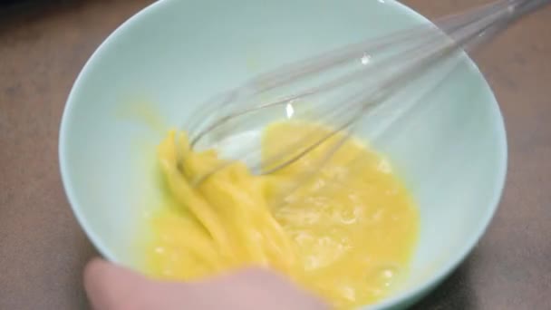 Baker hands kneading dough — Stock Video