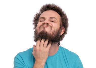 Çılgın sakallı adam duyguları ve işaretleri