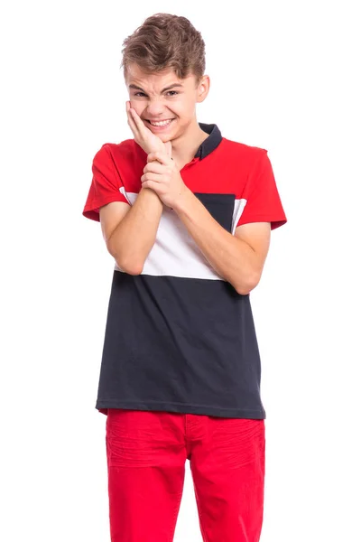 Boy emotions and signs — Stock Photo, Image
