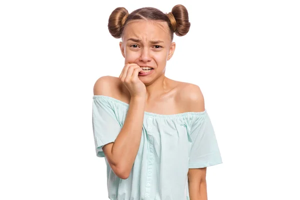 Mädchen Emotionen und Zeichen — Stockfoto