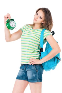 Öğrenci kız beyaz