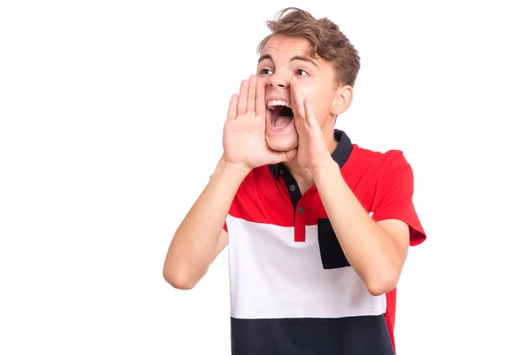 Boy emotions and signs — Stock Photo, Image