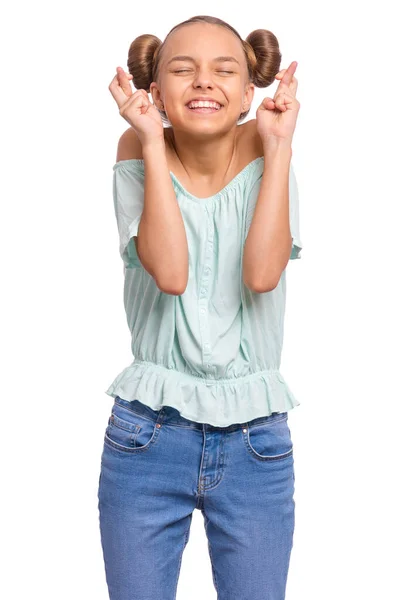 Girl emotions and signs — Stock Photo, Image