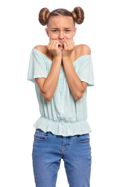 Girl emotions and signs — Stock Photo, Image