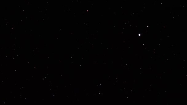 Time Lapse Stelle Cielo Sereno Notte Bellissimo Movimento Stelle Sfondo — Video Stock